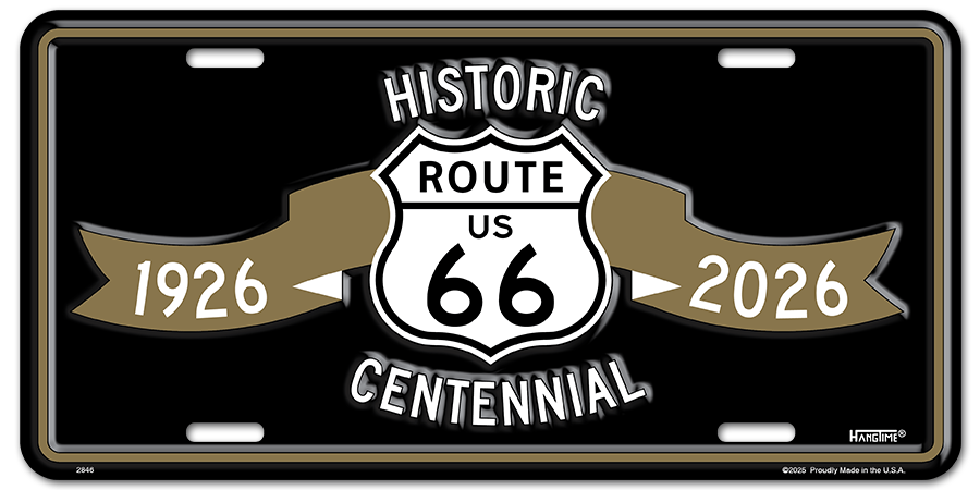 2846 - ROUTE 66 CENTENNIAL LICENSE PLATE