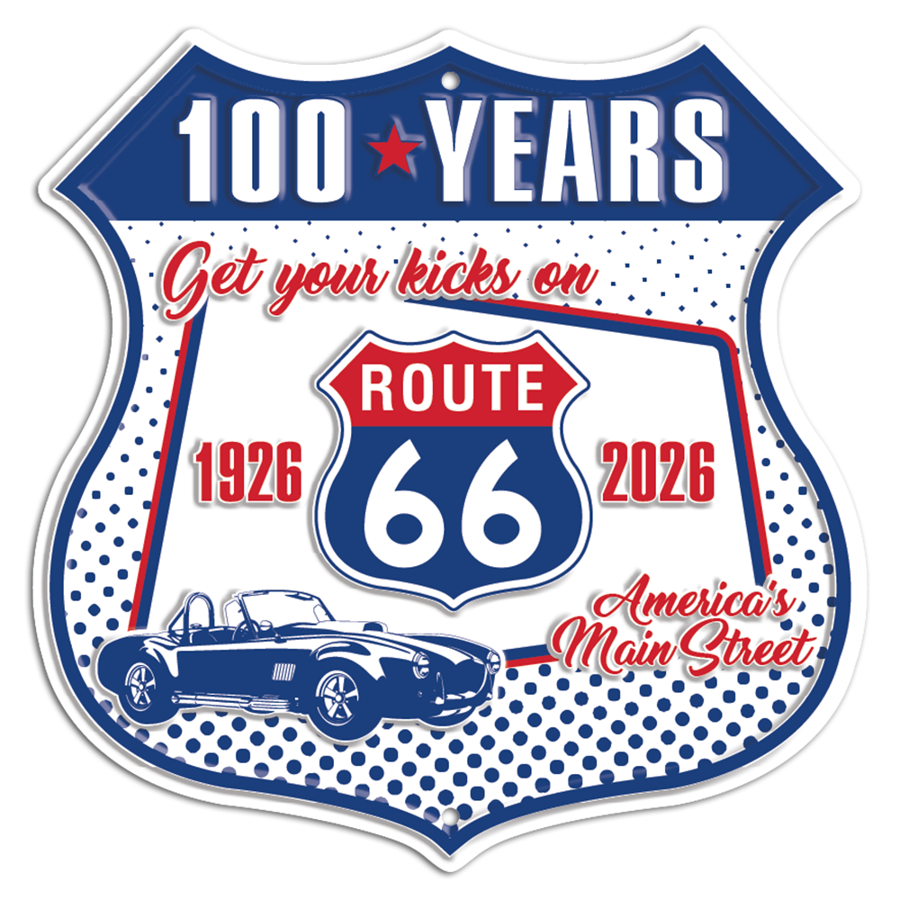 DC85097 - ROUTE 66 100 YEARS SHIELD