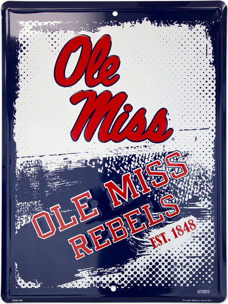 PS30186-  Ole Miss Rebels Grunge Sign