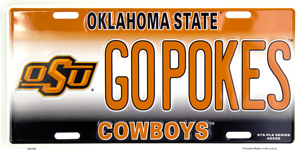 2758 - Oklahoma State Cowboys GO POKES ST8-PL8