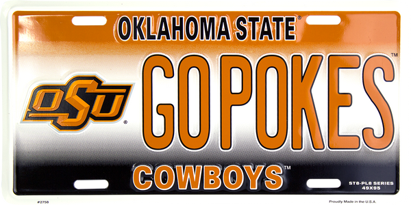 2758 - Oklahoma State Cowboys GO POKES ST8-PL8