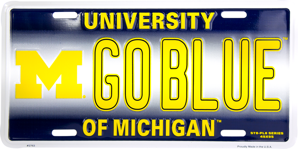 2763 - Michigan Wolverines GO BLUE ST8-PL8