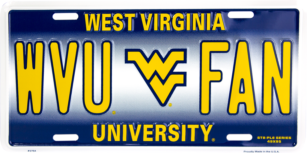 2764 - West Virginia Mountaineers WVU FAN ST8-PL8