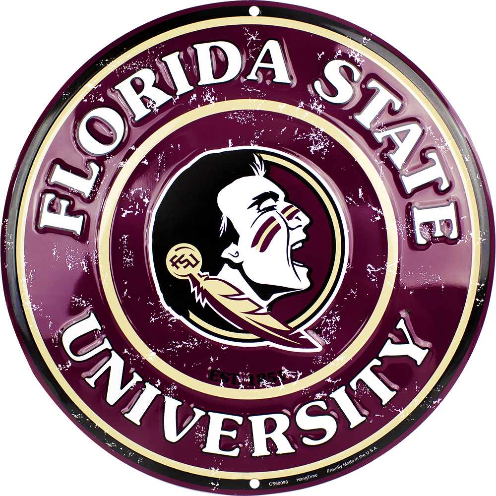 CS60098 - FSU Seminoles Circle Sign