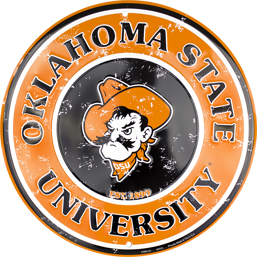 CS60103 - Okahoma State Cowboys Circle Sign