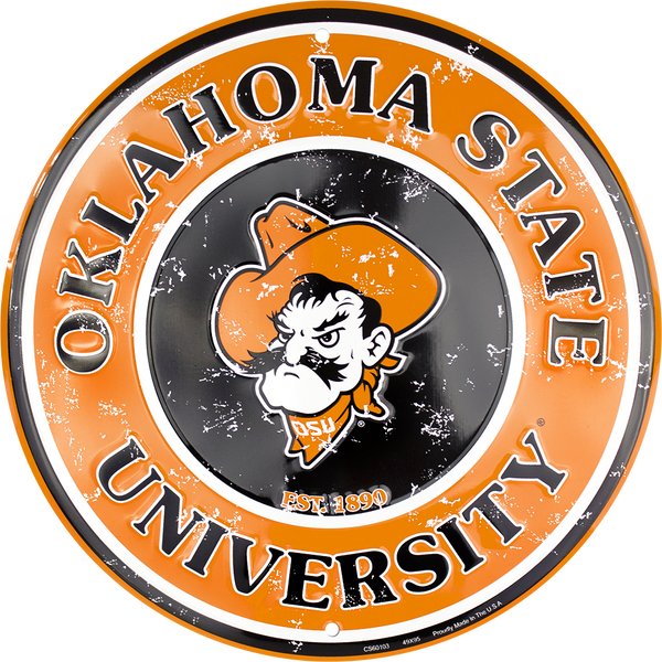CS60103 - Okahoma State Cowboys Circle Sign