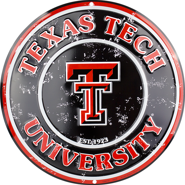 CS60105 - Texas Tech Red Raiders Circle Sign