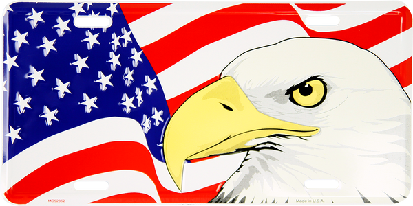 MC52362 - Eagle w/American Flag Background