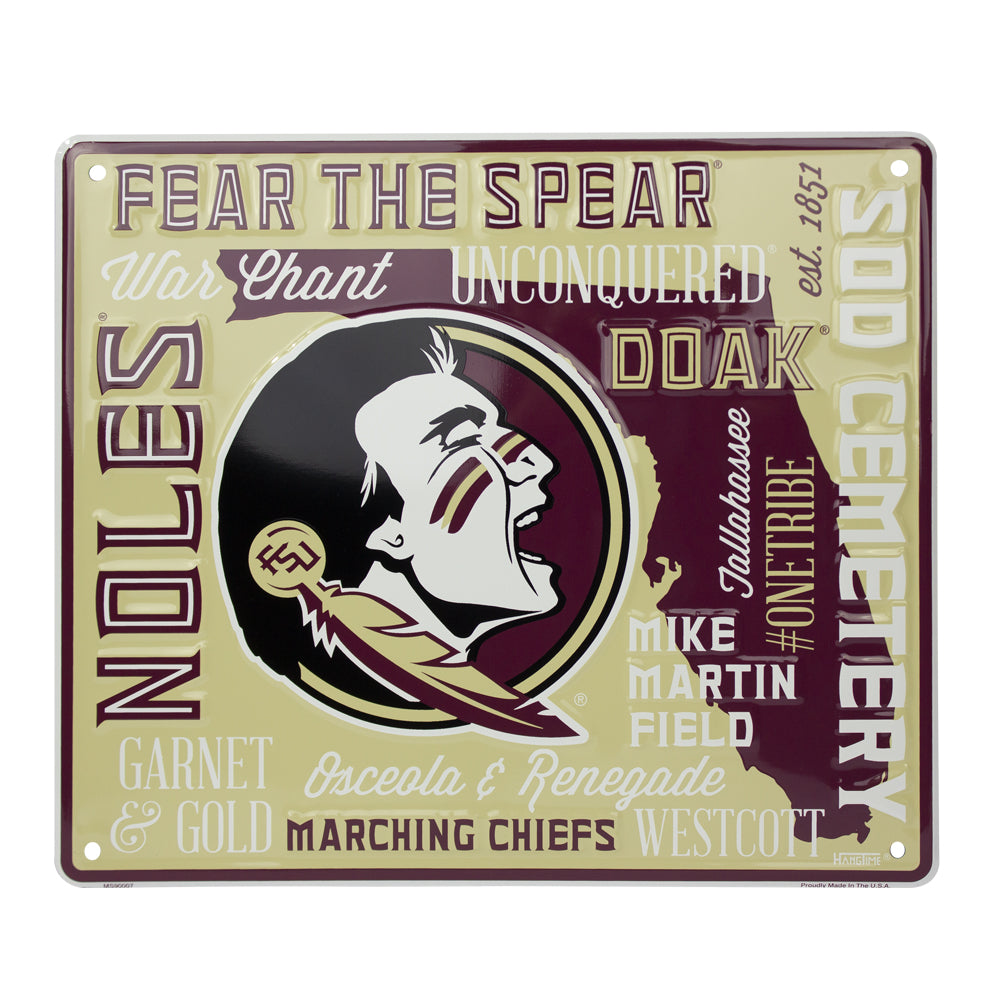 MS90007 - Florida State Seminoles Fan Cloud Sign