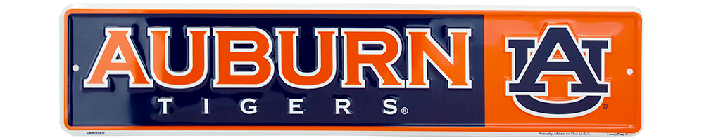MSTR20207 - Auburn Tigers Street Sign