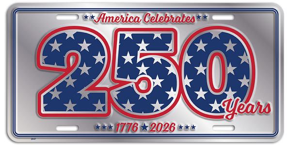 2847 - AMERICA CELEBRATES 250 YEARS LICENSE PLATE