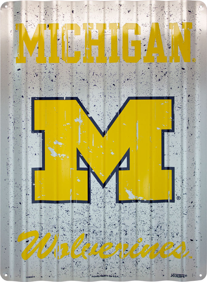 COR32014- Michigan Wolverines Corrugated Signs