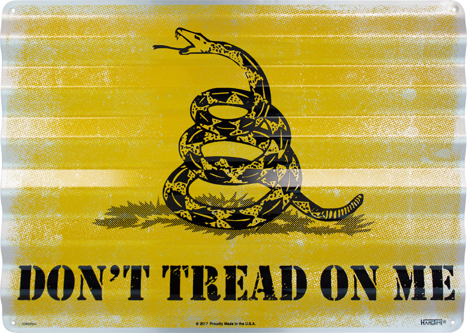 COR32034 - Don't Tread on Me Corrugated Sign