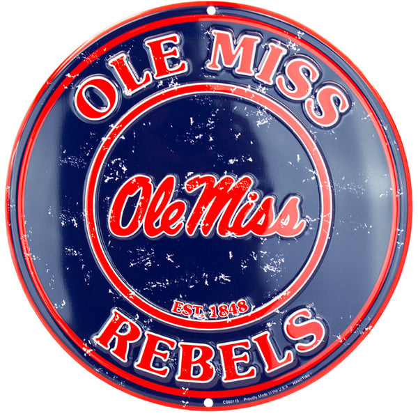 CS60115 - Ole Miss Rebels Circle Sign