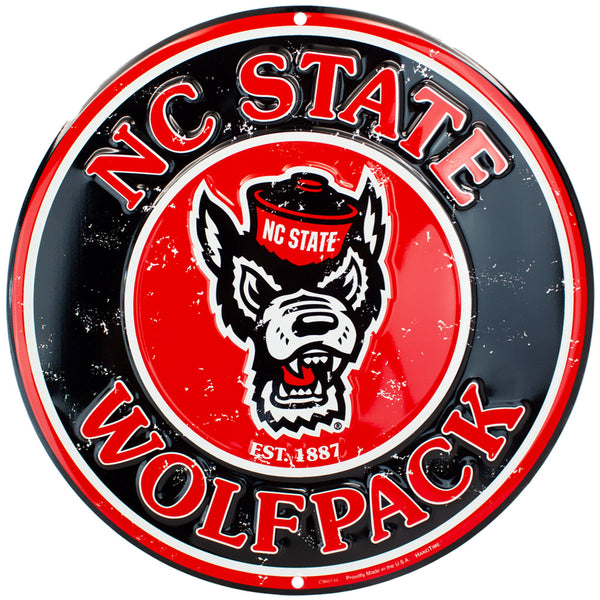 CS60144 - NC State Wolfpack Circle Signs