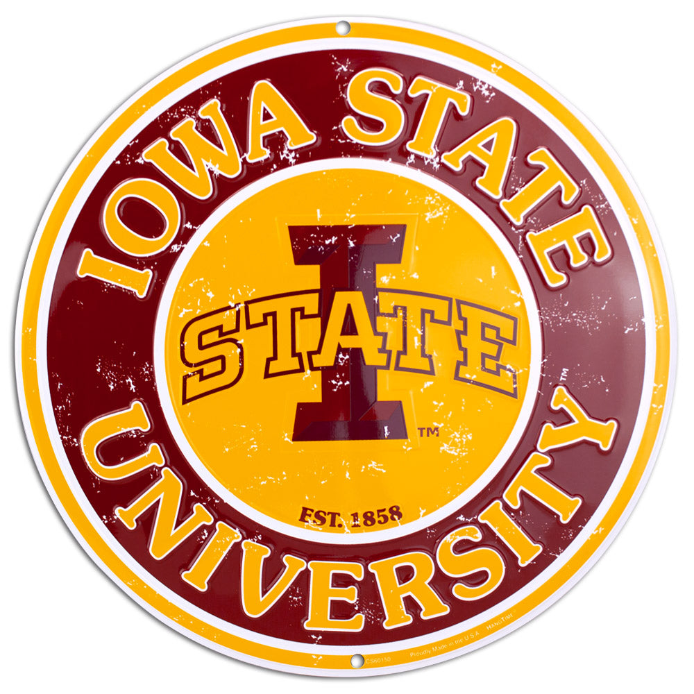 CS60150 - Iowa State Cyclones Circle Signs