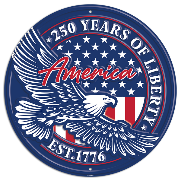 CS60156 - 250 YEARS OF LIBERTY 12X12 CIRCLE