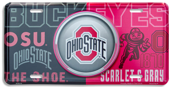 Ohio State University Route Schild „Buckeye Nation“ – Aluminium, 30,5 X 30,5 Cm, Für Innen & Außen