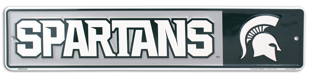 MSTR20204 - Michigan State Spartans Street Sign