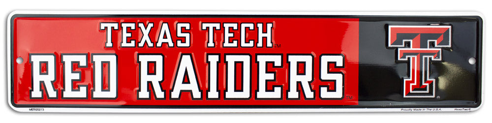 MSTR20213 - Texas Tech Red Raiders Street Sign