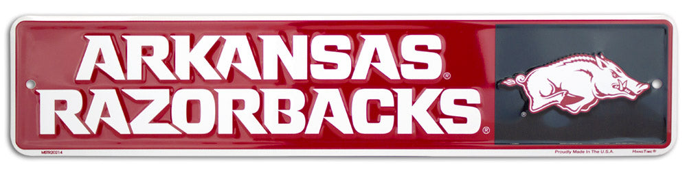 MSTR20214 - Arkansas Razorbacks Street Sign