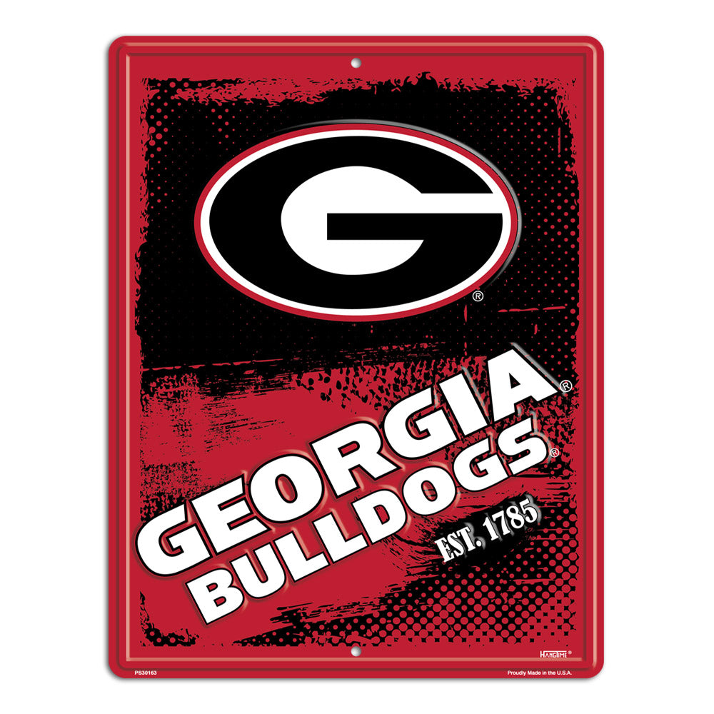 PS30163 -  Georgia Bulldogs Grunge Sign