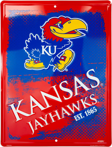 PS30183-  Kansas Jayhawks Grunge Sign