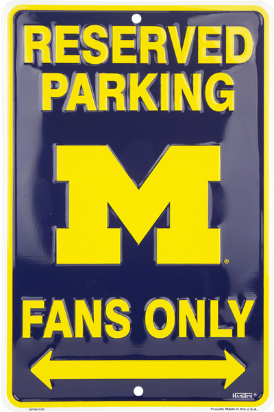 SP80100 - Reserved Parking Michigan Wolverines Fans Only