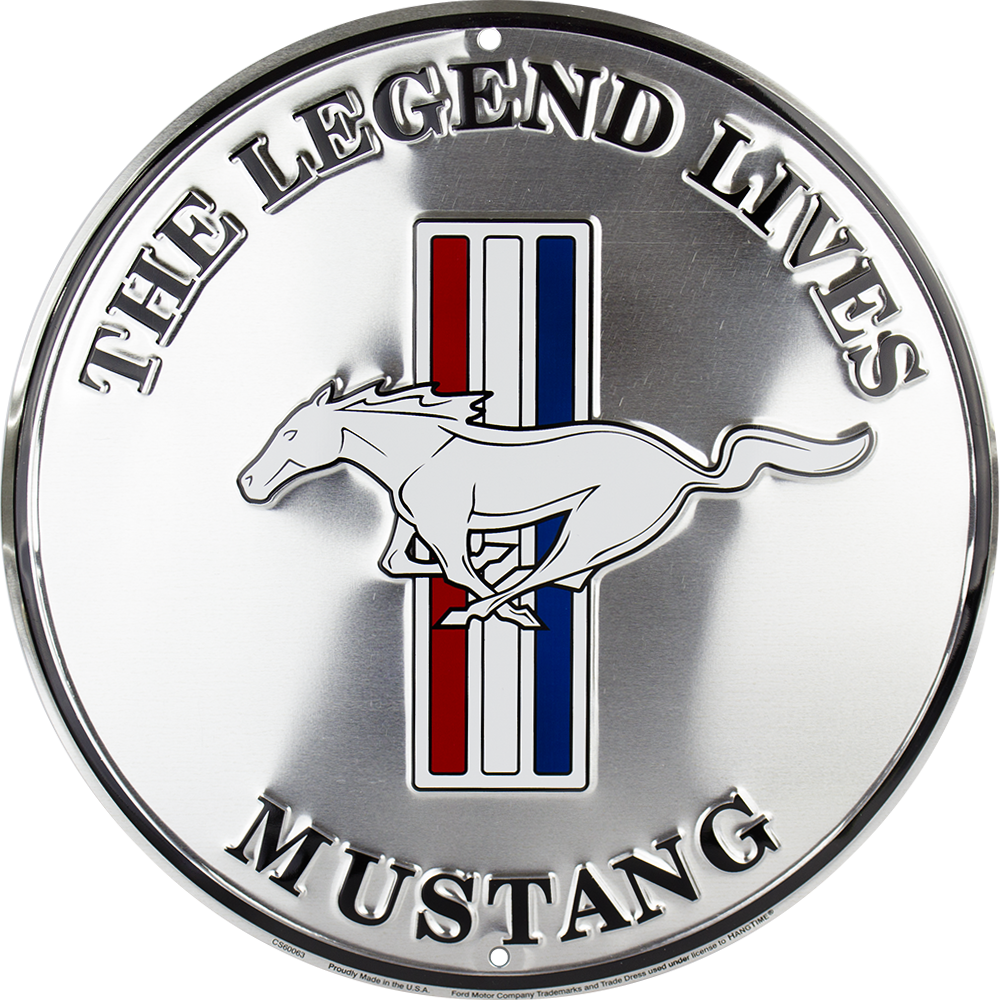 CS60063 - Ford Mustang "The Legend Lives" Circle Sign