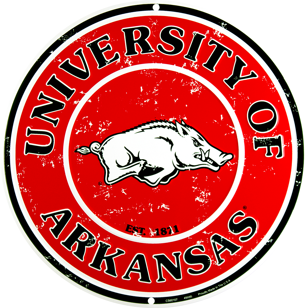 CS60107 - Arkansas Razorbacks Circle Sign