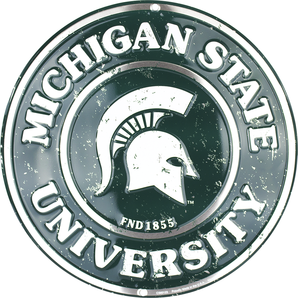 CS60123 - Michigan State Spartans Circle Sign