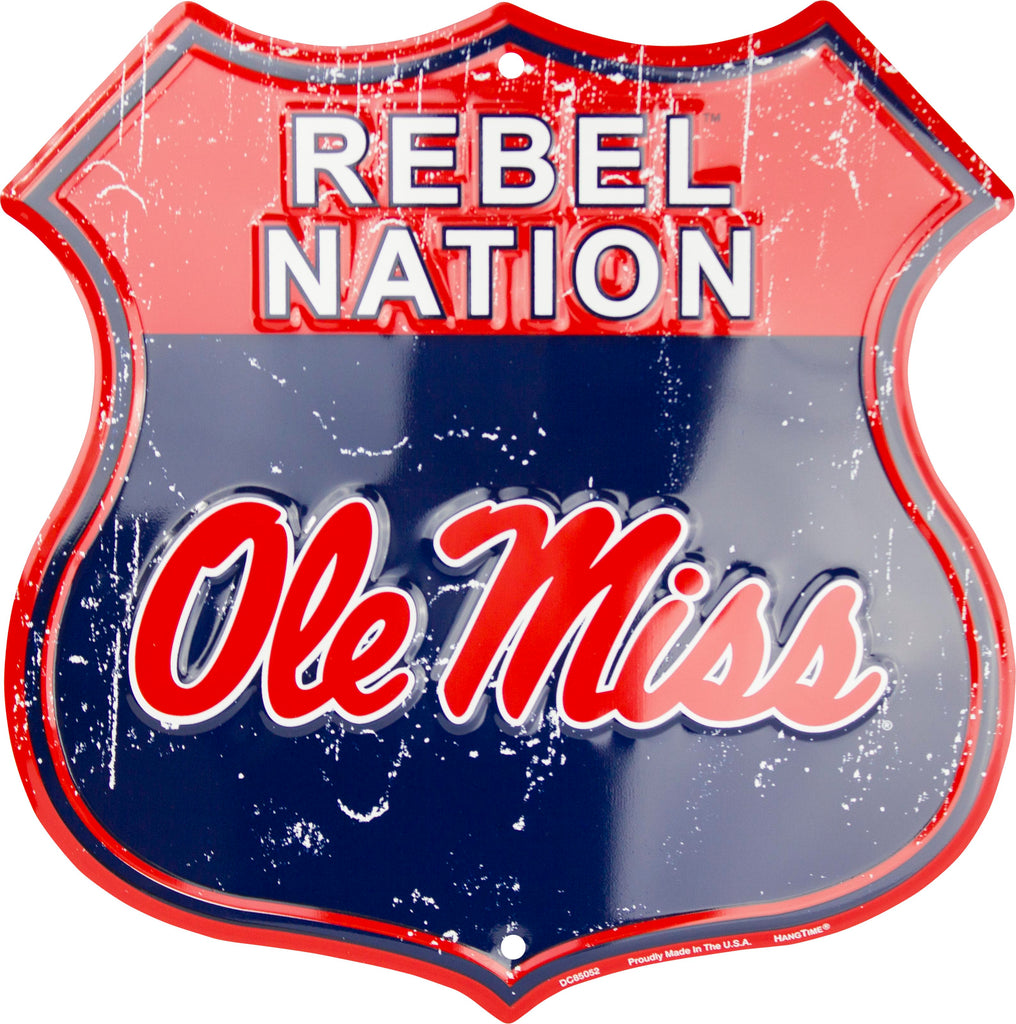 DC85052 - Rebel Nation Ole Miss Shield