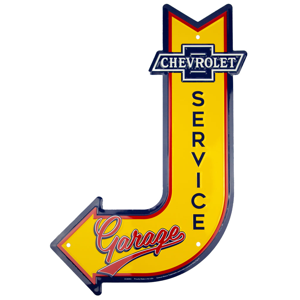 DC85063 -Chevrolet Service Garage J Arrow Signs
