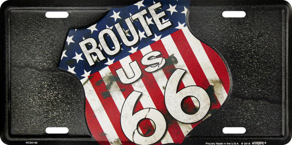 MC50160 - Route 66 American Shield Plate