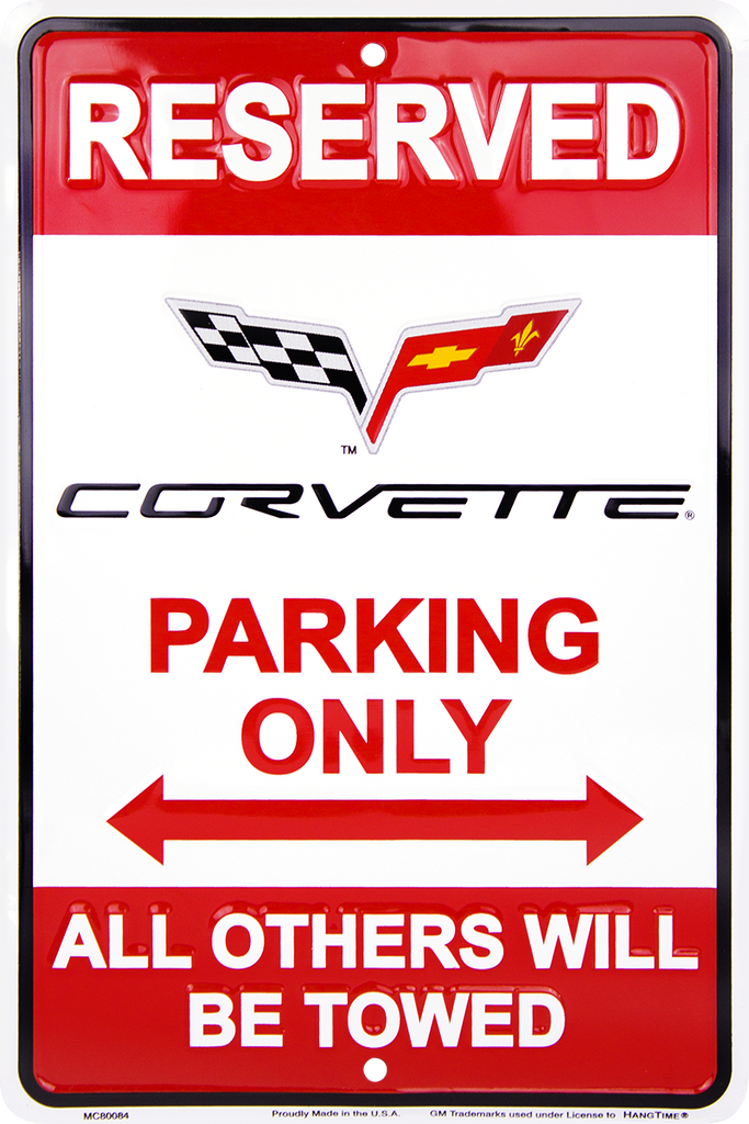 MC80084 - Reserved Corvette Parking Only