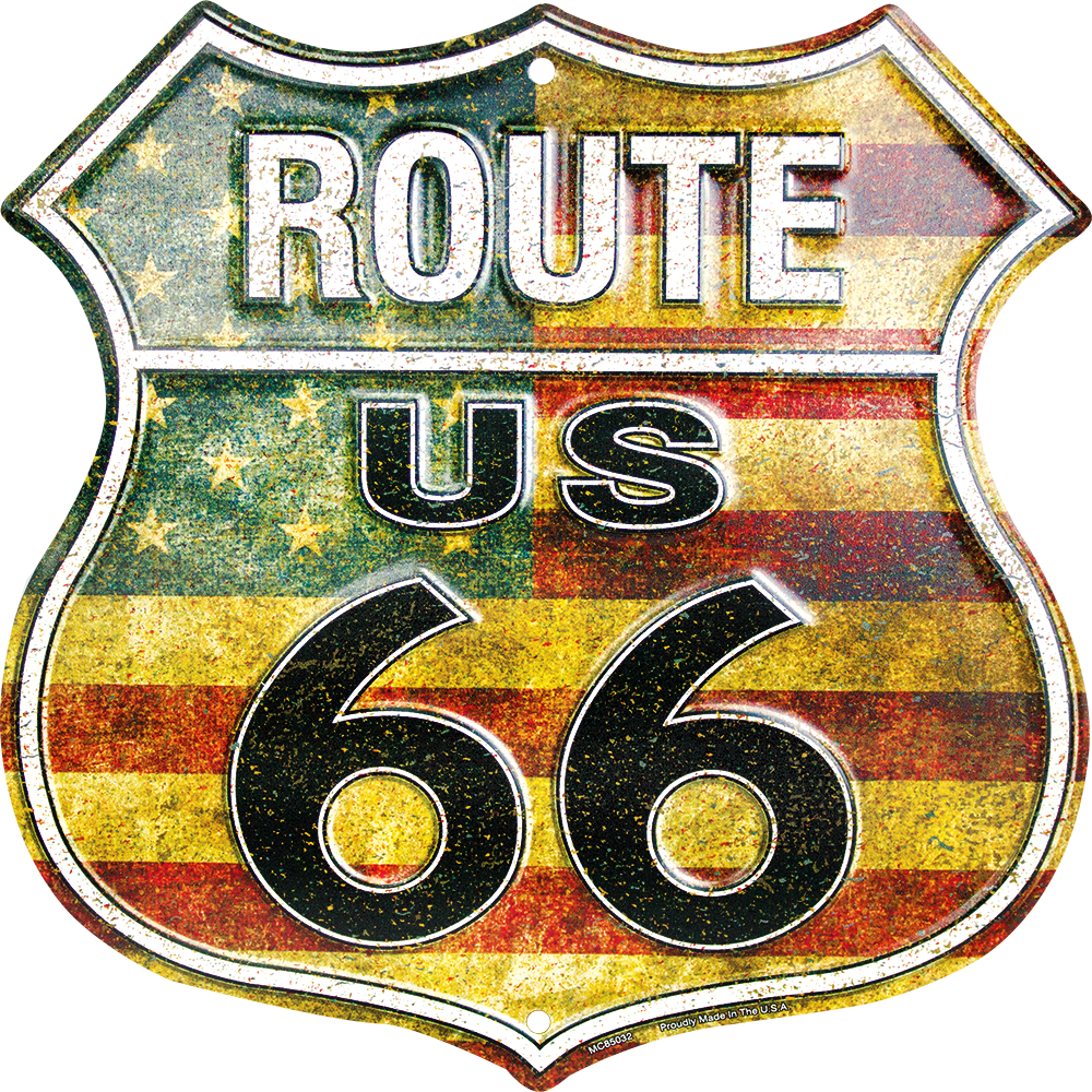 MC85032 - Route 66 American Shield