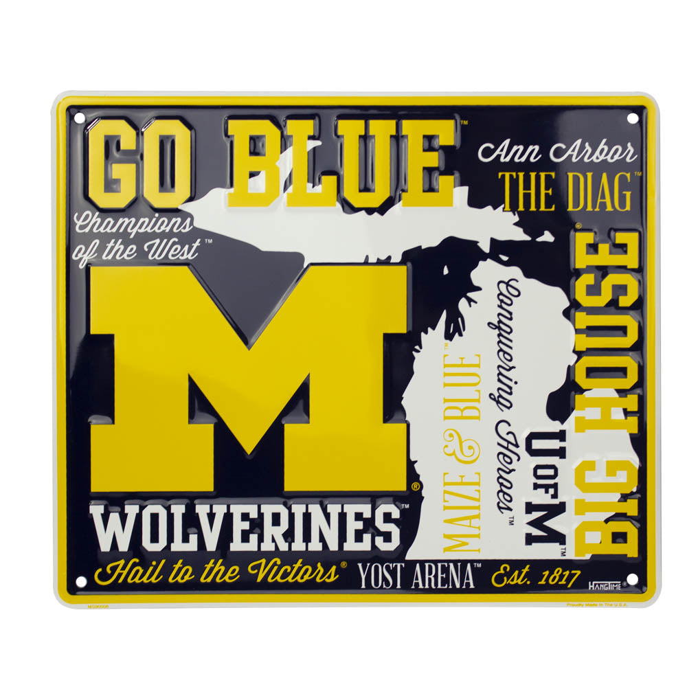 MS90008 - Michigan Wolverines Fan Cloud Sign