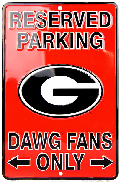 SP80032 - Reserved Parking Dawg Fans Only